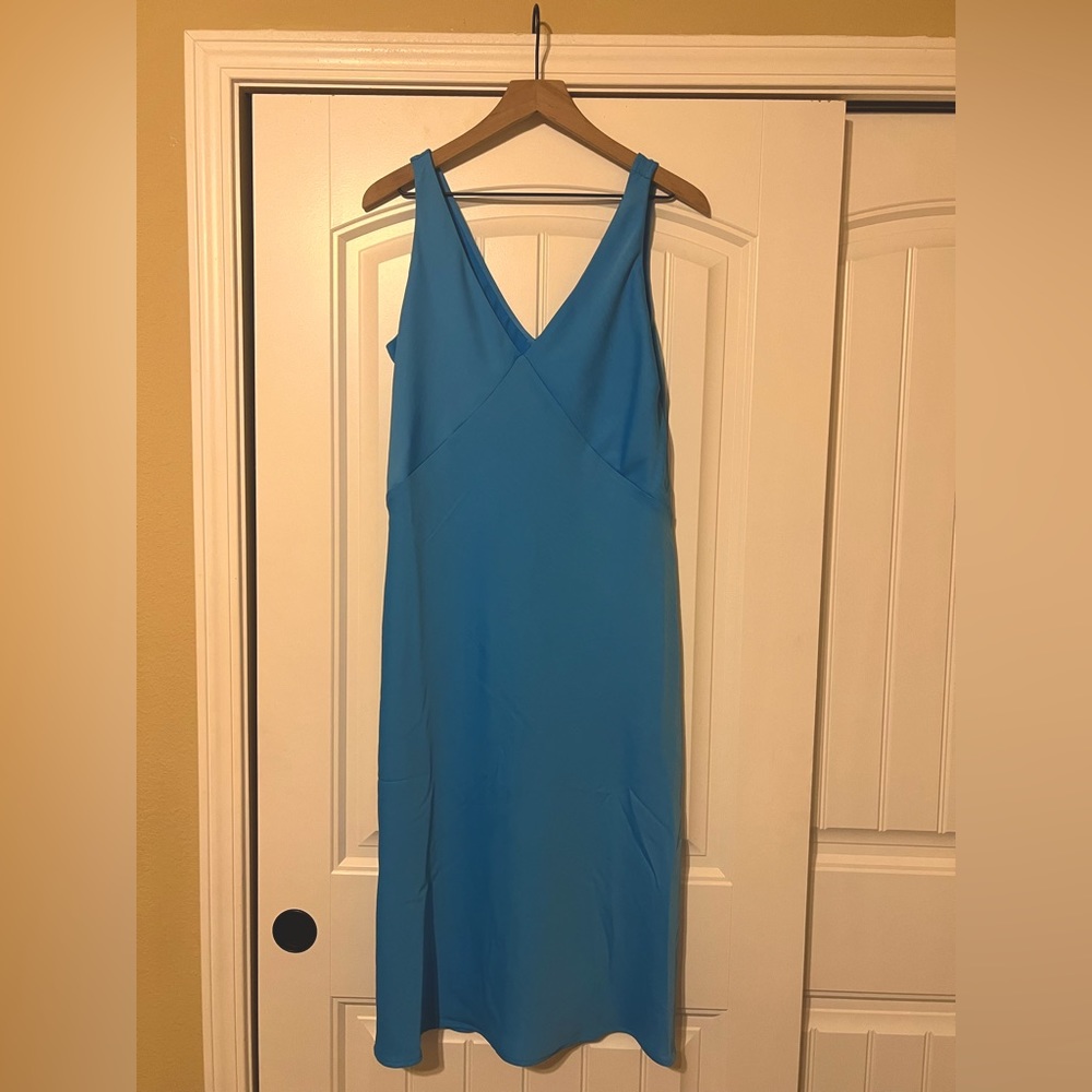 Really cute blue silk dress, never worn!